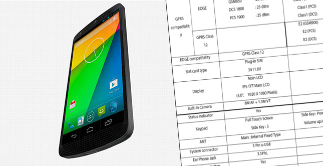 Leak: Das offizielle Handbuch vom Nexus 5 mit allen Daten