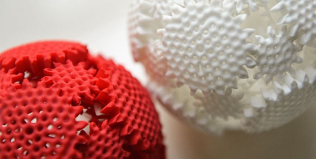 Zahnrad-Kugel in einem StÃ¼ck im 3D-Drucker gedruckt (Video)