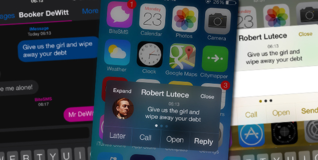 BiteSMS 8.0 Beta fÃ¼r iOS 7: Nachrichten App aufwerten