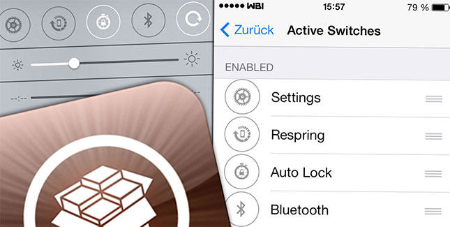 iOS 7 Control Center Cydia Tweak: Toggles Ã¤ndern & anpassen