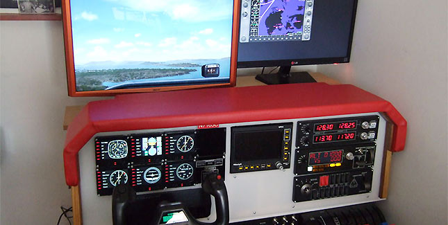 Nachbau eines Cessna 172 Cockpits mit Flight Simulator X