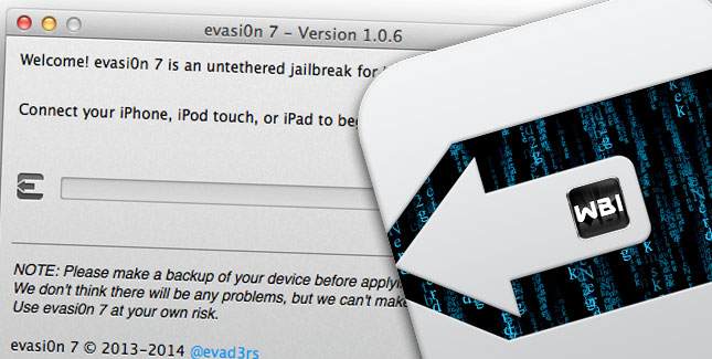 Evasi0n 1.0.6 fÃ¼r den iOS 7.0.6 Jailbreak: Download