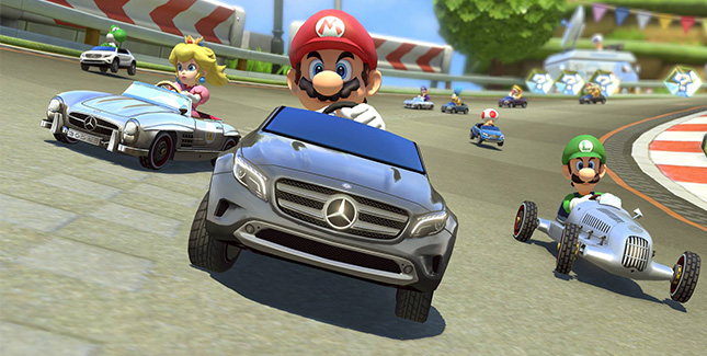 Mario Kart 8 Update: Mercedes Benz Boliden als DLC