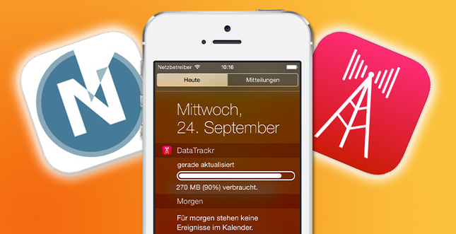 Mit iOS 8 Widgets Datenverbrauch auf dem iPhone anzeigen