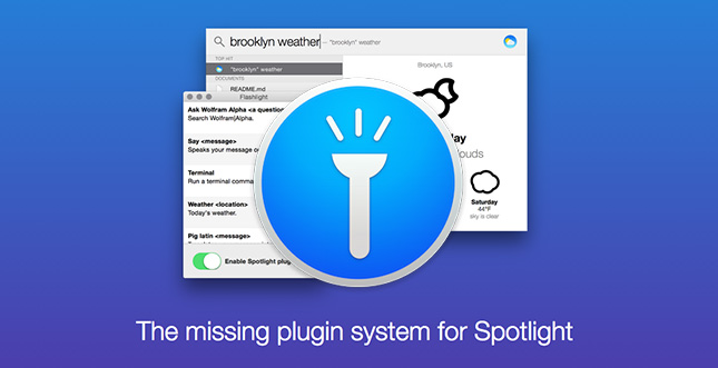 Flashlight: Erweiterungssystem für Spotlight-Suche