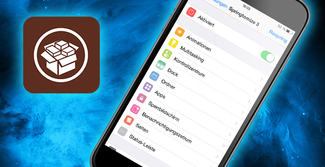 Cydia: Springtomize 3 fÃ¼r iOS 8 ist da!