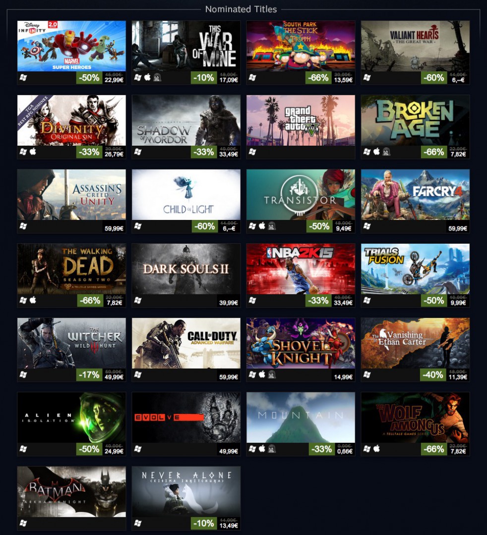 Steam VGA 2014 Deals