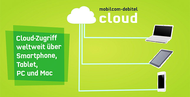 iCloud und Dropbox Alternative: Die Mobilcom-Debitel Cloud