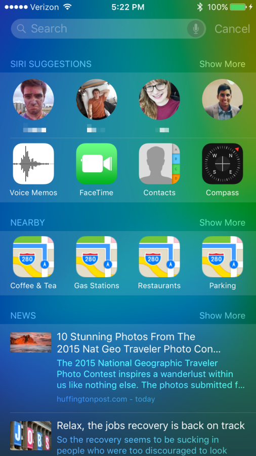 iOS 9 Screenshots