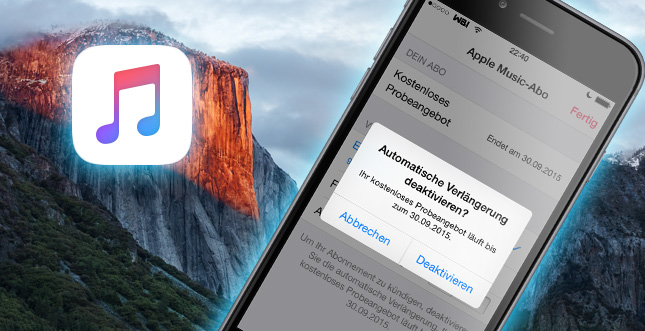Apple Music Probeabo: Automatisch kÃ¼ndigen