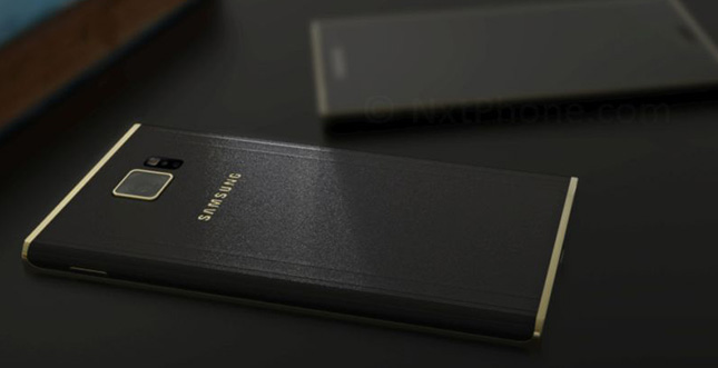 Samsung Galaxy S7 mit Goldkante: Rendering