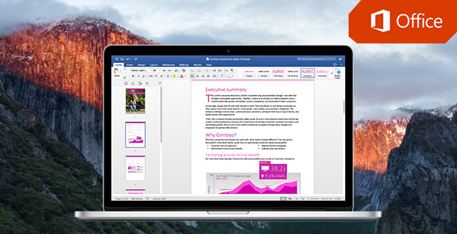 Office 2016 fÃ¼r den Mac: Jetzt verfÃ¼gbar