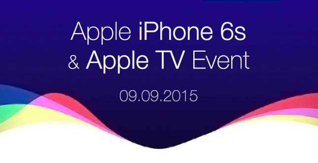 iPhone 6s & Apple TV Event: 09.09.2015