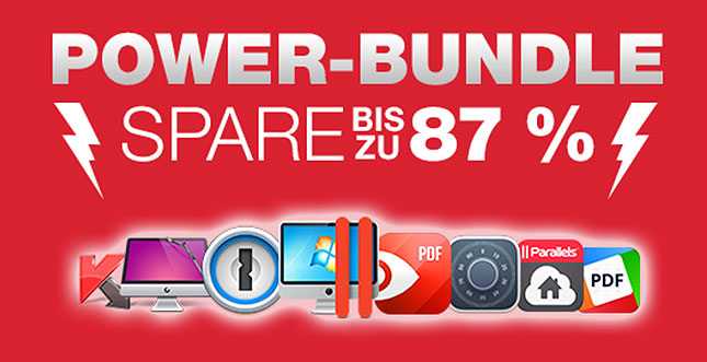 Mac-App-Bundle zum Sonderpreis: Parallels 11, 1Password & Co