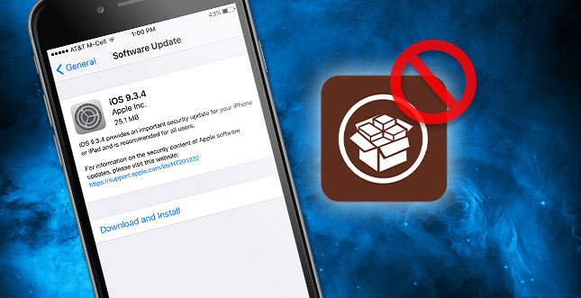 Apple macht Downgrade auf iOS 9.3.3 unmÃ¶glich